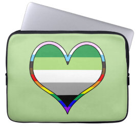 Capa Para Notebook Aro Pride Heart Bolsa de laptop