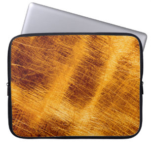 Capa Para Notebook Arranhões em fundo de ouro metálico. abstrato,