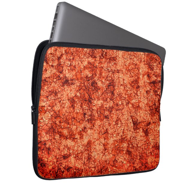 Capa Para Notebook Arranhões em um fundo de coral levemente manchado (Frente Esquerda)