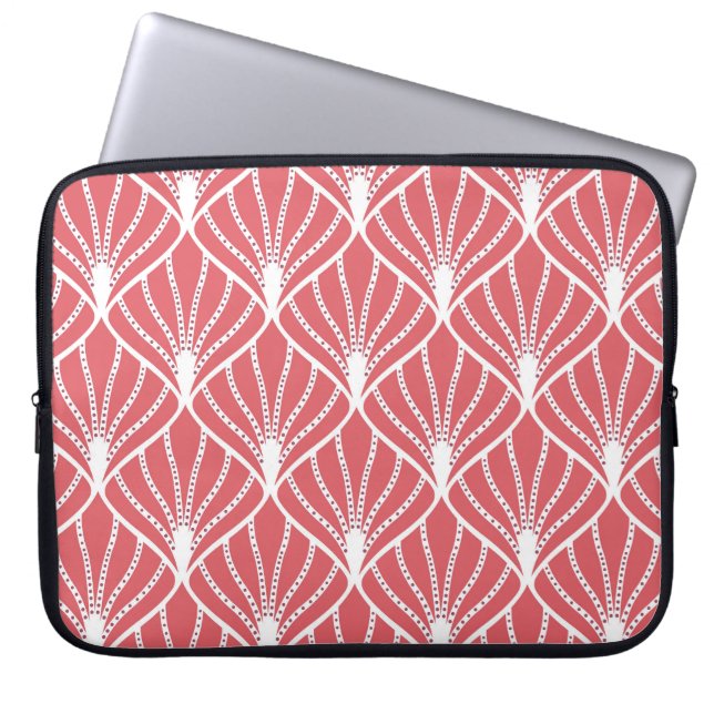 Capa Para Notebook Art Deco, padrão geométrico sem costura. (Frente)