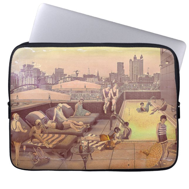 Capa Para Notebook Art Déco Rooftop Chillout (Frente)