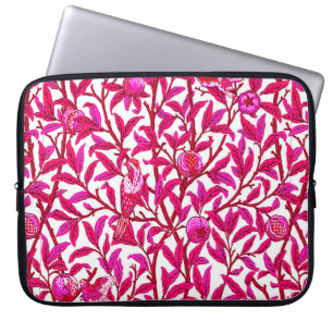 Capa Para Notebook Art Nouveau Bird e Pomegranato, Fuchsia Rosa