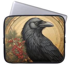 Capa Para Notebook Art Nouveau Crow Laptop Bag