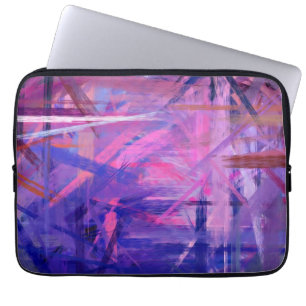 Capa Para Notebook Arte abstracta roxa que pinta 3