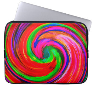 Capa Para Notebook Arte Abstrata Moderna com Redemoinho #12