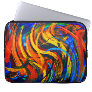Capa Para Notebook Arte Abstrata Moderna de Redemoinho #11