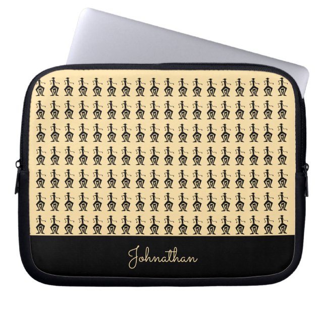 Capa Para Notebook Arte africana, Beat de Tambor e Ritmo (Frente)