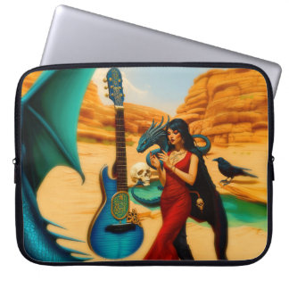 Capa Para Notebook Arte AI Escura Oculta Escura Oculta abstrato Drago