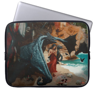 Capa Para Notebook Arte AI Escura Oculta Escura Oculta abstrato Drago