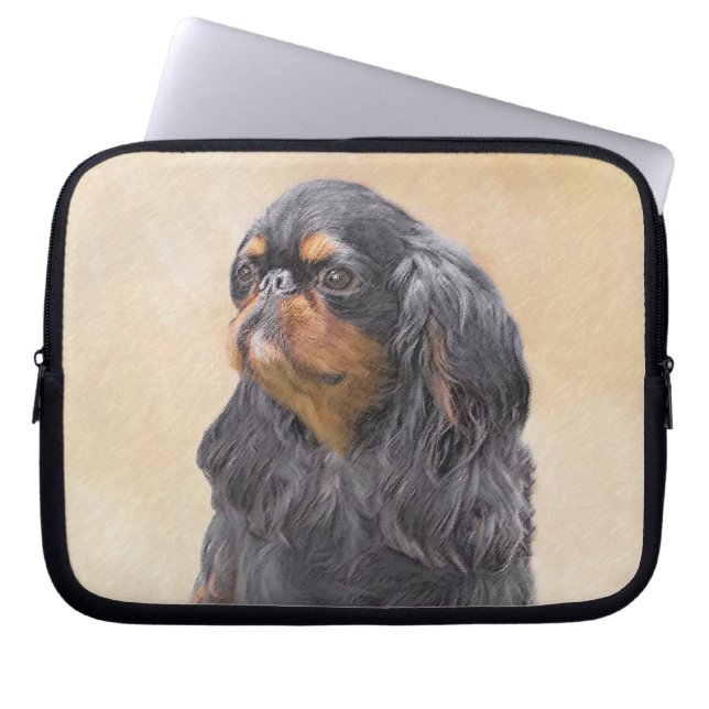 Capa Para Notebook Arte Animal Original Pintura Inglesa Toy Spaniel (Frente)