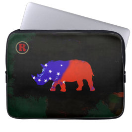 Capa Para Notebook arte animal usa rhino