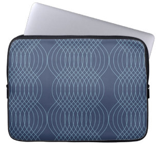 Capa Para Notebook Arte azul, decorativa, simples, moderna, moderna e