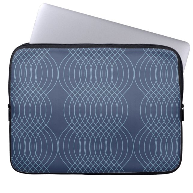 Capa Para Notebook Arte azul, decorativa, simples, moderna, moderna e (Frente)