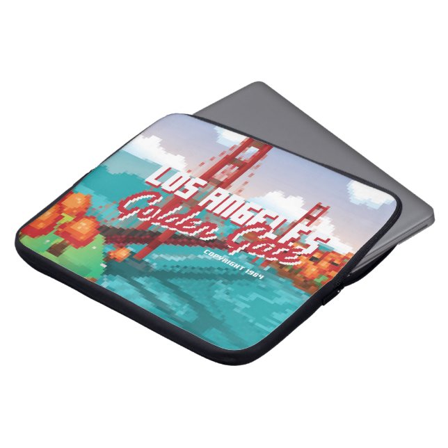 Capa Para Notebook Arte clássica do jogo L.A Gate de Ouro 1980s 1980s (Frente Topo)