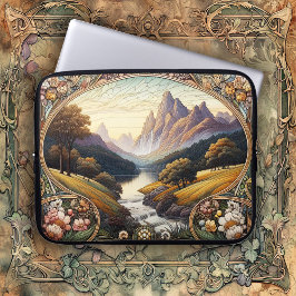 Capa Para Notebook Arte Clássica Paisagem Art Nouvea