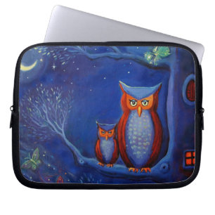 Capa Para Notebook Arte da coruja "a floresta caixa do laptop na