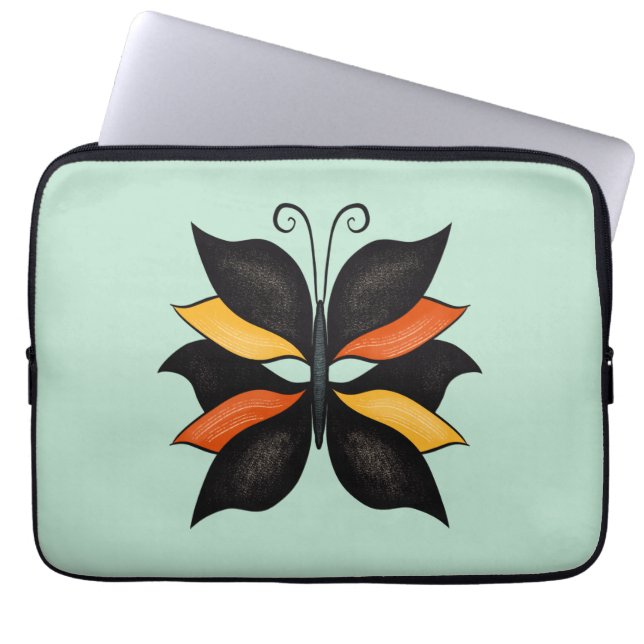Capa Para Notebook Arte de Abstrato de Borboleta bonito (Frente)