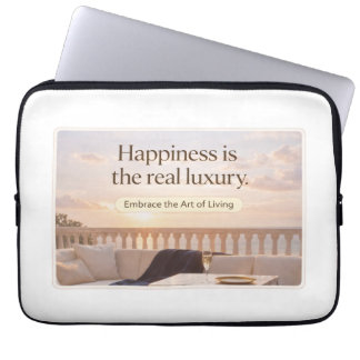 Capa Para Notebook Arte de Citação de Estilo de Vida Elegante