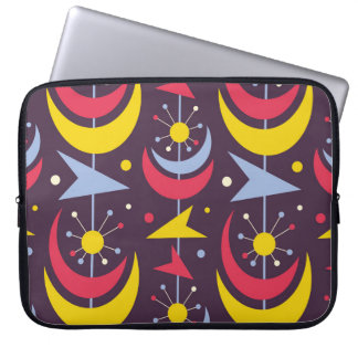Capa Para Notebook Arte de colheita moderna do século médio. Abstrac
