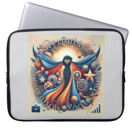 Capa Para Notebook Arte de IA de citação inspiradora de Super Mãe Emp