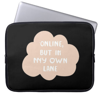 Capa Para Notebook Arte de IA suave greige e branco nuvem