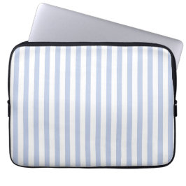 Capa Para Notebook Arte de Listra Vertical Azul Branco Suave