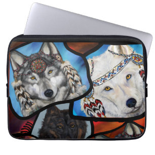 CAPA PARA NOTEBOOK ARTE DE LOBO SUDOESTE