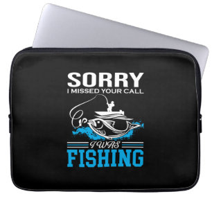 Capa Para Notebook Arte De Pesca Desculpe Eu Estava Pescando