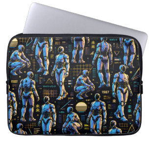 Capa Para Notebook Arte de Robô Humanoide Futurista Android de Ficç