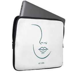 Capa Para Notebook Arte de Rosto de Linha Minimalista Personalizada P