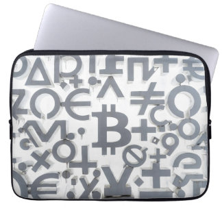 Capa Para Notebook Arte de Rua Bitcoin (Pintura Branca Nº 6)