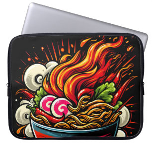 Capa Para Notebook Arte de Rua de Ramen Japonês Apimentado