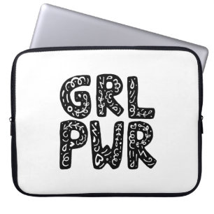 Capa Para Notebook Arte de Tipografia de Energia de Rapariga GRL PWR