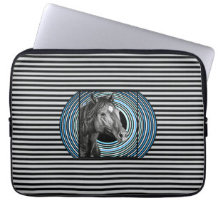Capa Para Notebook Arte Desenhada à Mão do Cavalo