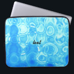 Capa Para Notebook Arte do Círculo de Moda do Glamor Retroativo Azul<br><div class="desc">Arte do Círculo de Moda do Glamor Retroativo Azul Vintage</div>