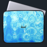 Capa Para Notebook Arte do Círculo de Moda do Glamor Retroativo Azul<br><div class="desc">Arte do Círculo de Moda do Glamor Retroativo Azul Vintage</div>