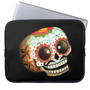Capa Para Notebook Arte do crânio de Diâmetro de Los Muertos Açúc