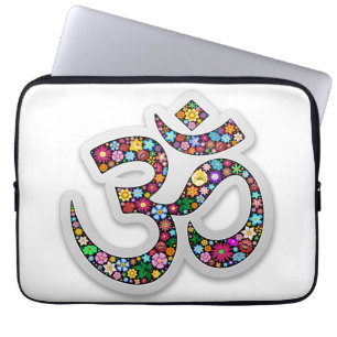Capa Para Notebook Arte do Símbolo Floral Namaste