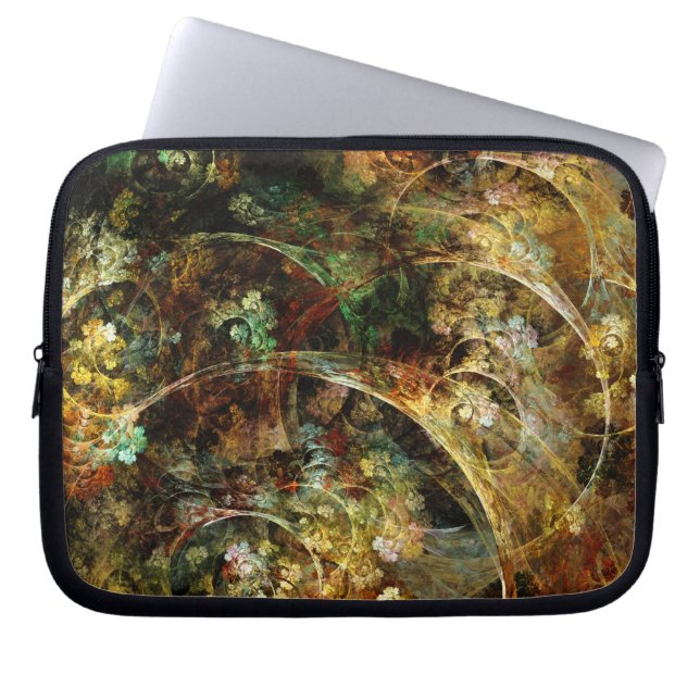 Capa Para Notebook Arte doce do Fractal do abstrato do outono (Frente)