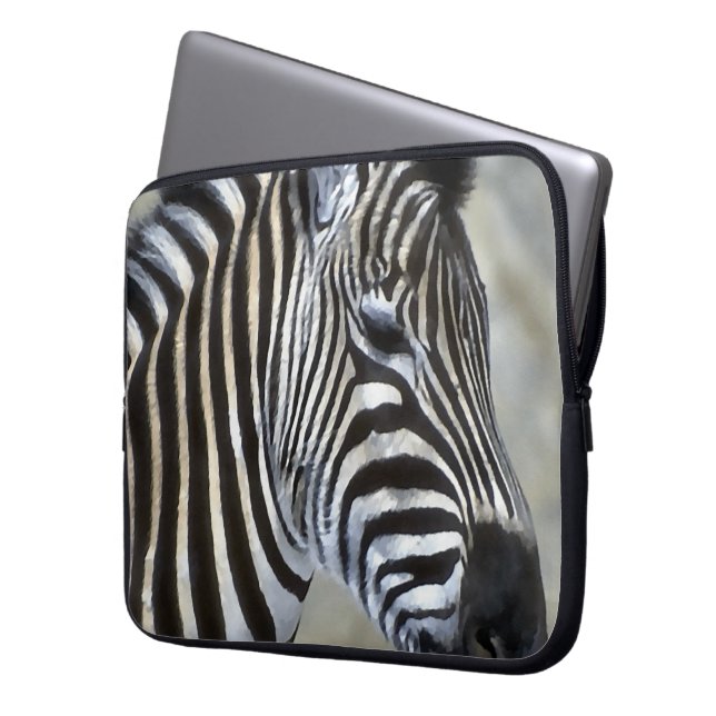 Capa Para Notebook Arte dos Amantes de Zebras (Frente Esquerda)