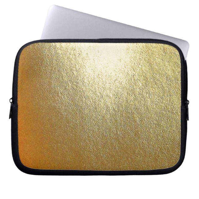 Capa Para Notebook Arte Dourada brilhante (Frente)