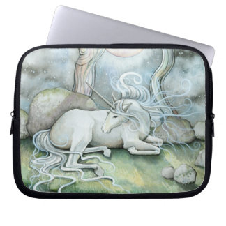 Capa Para Notebook Arte em Aquarela Unicórnio Fantasia Lugar de Paz