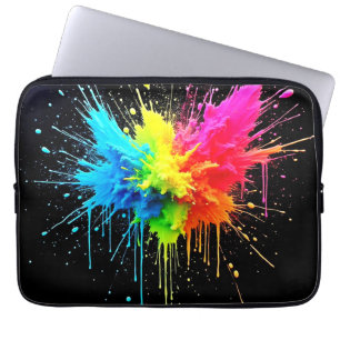 Capa Para Notebook Arte em Pó do Arco-Íris