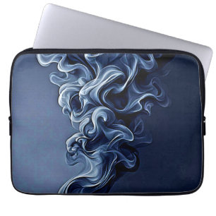Capa Para Notebook Arte Emocional Azul Fumada
