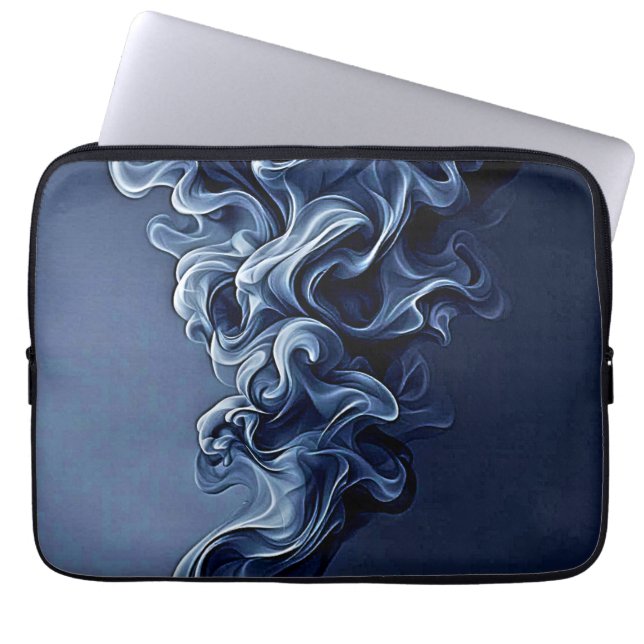 Capa Para Notebook Arte Emocional Azul Fumada (Frente)