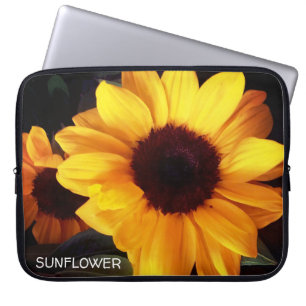 Capa Para Notebook Arte florista do jardim de girassol