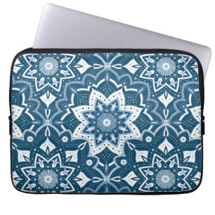 Capa Para Notebook Arte Islâmica Invisível Azul Colorido