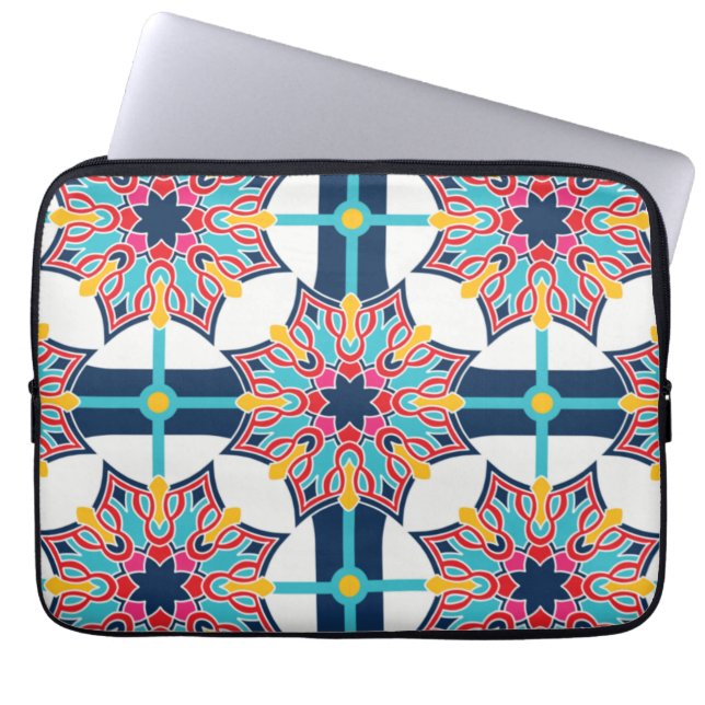 Capa Para Notebook Arte Islâmica Invisível Colorida (Frente)