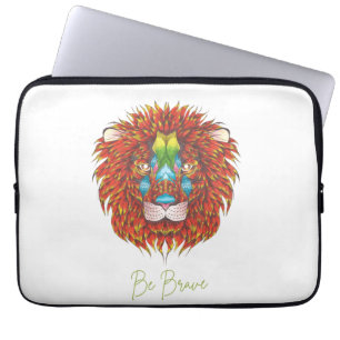 Capa Para Notebook Arte Lion Desenhada À Mão bolsa de laptop de Neo