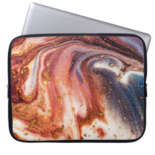 Capa Para Notebook Arte luxuosa no estilo oriental. espiral de ouro,